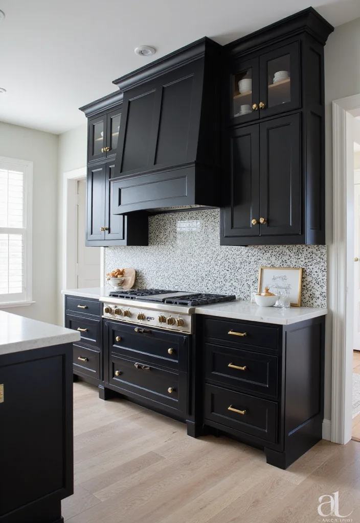 12 Black Kitchen Cabinets Ideas for Bold Sophisticated Contrast 1. Classic Contrast