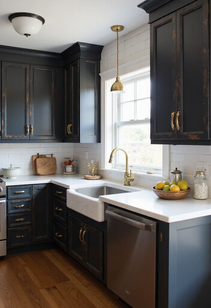 12 Black Kitchen Cabinets Ideas for Bold Sophisticated Contrast 3. Textured Beauty