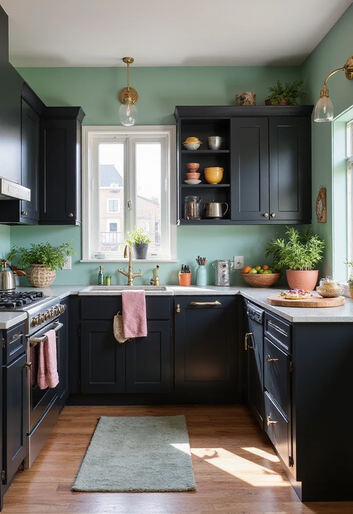 12 Black Kitchen Cabinets Ideas for Bold Sophisticated Contrast 9. Unexpected Combinations