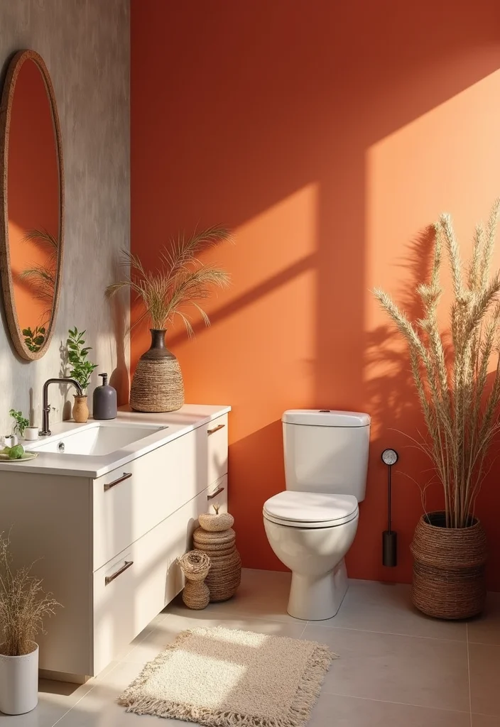 12 Colourful Bathroom Ideas for Bright Cheerful Vibrant Style 1. Bold Accent Walls