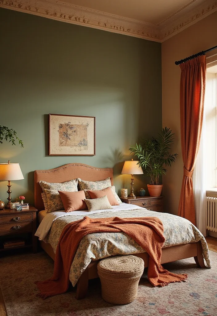 12 Country Bedroom Ideas for Warm Traditional Rustic Comfort 4. Warm Color Palettes