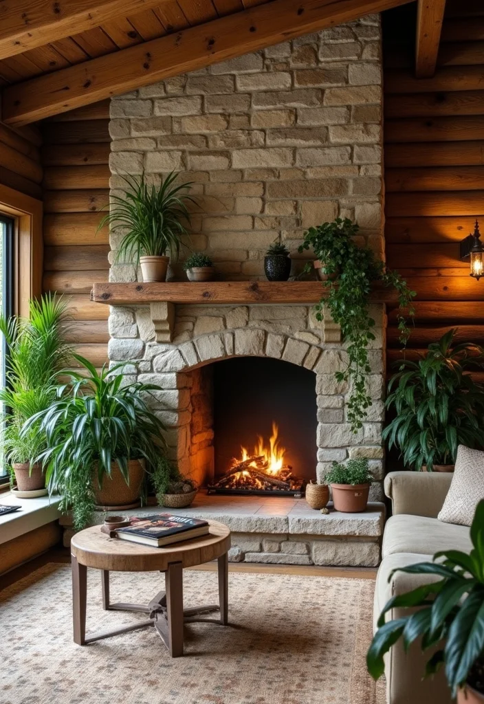 12 Country Living Room Ideas for Warm Rustic Comfortable Style 34 12 Country Living Room Ideas for Warm Rustic Comfortable Style 4. Natural Elements Everywhere