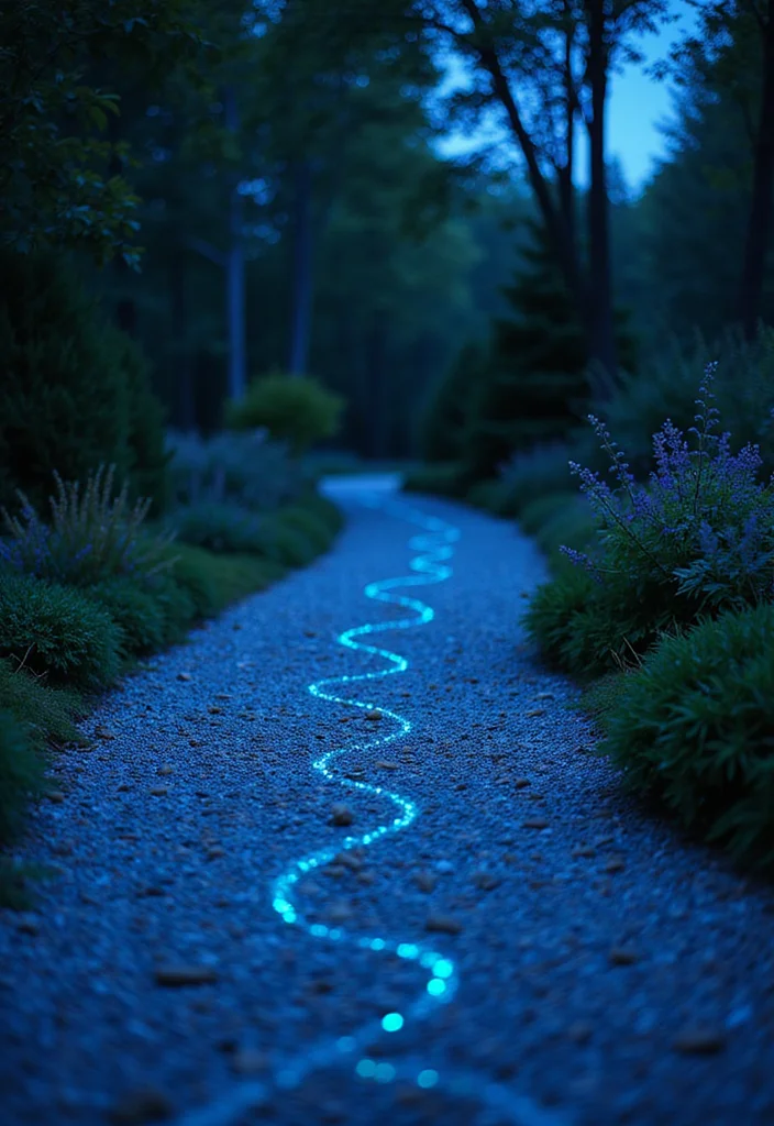 12 DIY Backyard Lighting Ideas for Affordable Nighttime Glow 10. Glow in the Dark Pebbles