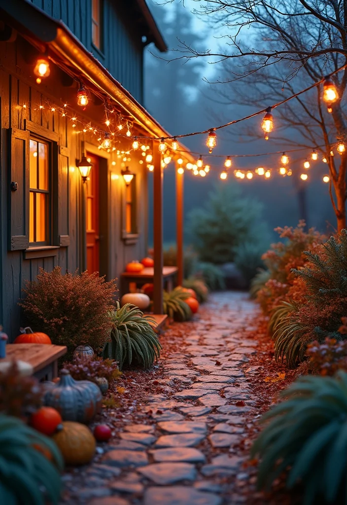 12 DIY Backyard Lighting Ideas for Affordable Nighttime Glow 12. Seasonal Decor with Lights