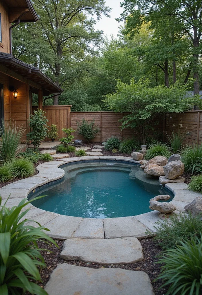 12 Inground Pool Backyard Ideas for Relaxing Resort Inspired Style 5. Eco Friendly Poolside Garden