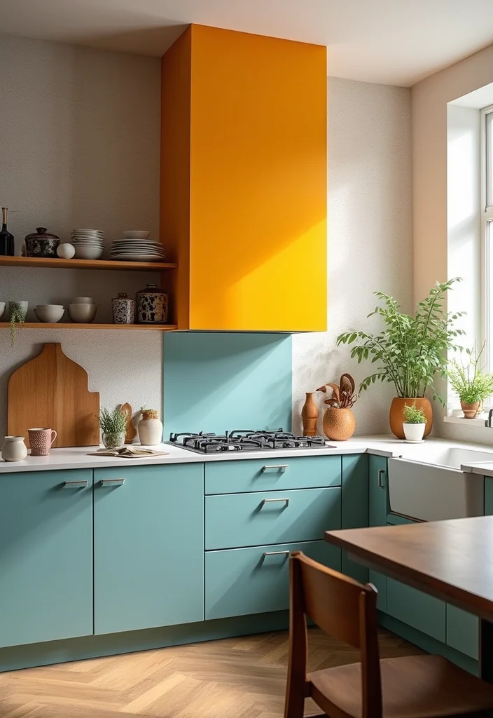 12 Kitchen Vent Hood Ideas for Clean Practical Modern Venting 122 12 Kitchen Vent Hood Ideas for Clean Practical Modern Venting 12. Colorful Statement Hoods