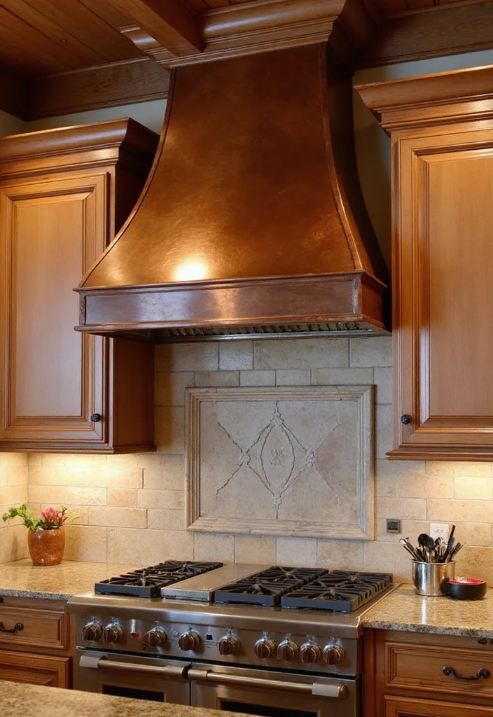 12 Kitchen Vent Hood Ideas for Clean Practical Modern Venting 23 12 Kitchen Vent Hood Ideas for Clean Practical Modern Venting 3. Classic Copper Charm