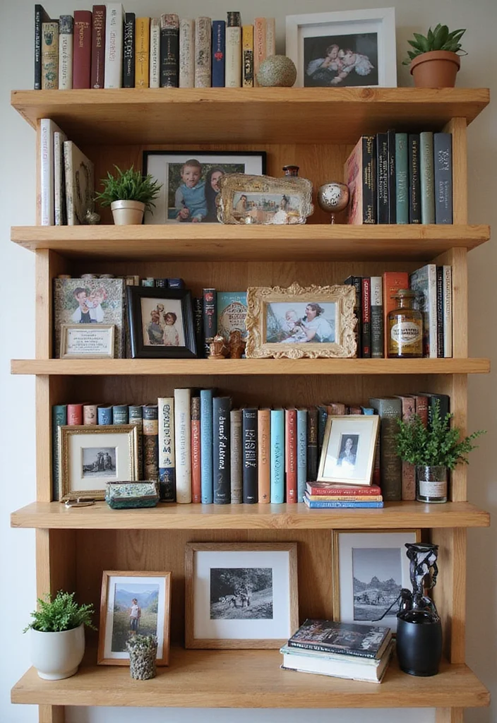 12 Living Room Bookshelf Ideas for Organized Beautiful Displays 122 12 Living Room Bookshelf Ideas for Organized Beautiful Displays 12. Personal Touches