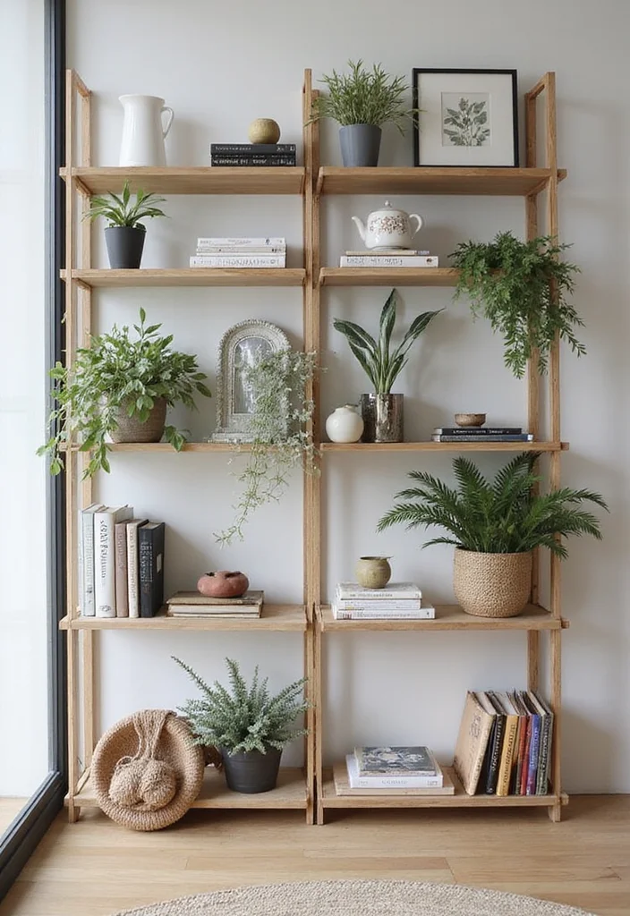 12 Living Room Bookshelf Ideas for Organized Beautiful Displays 23 12 Living Room Bookshelf Ideas for Organized Beautiful Displays 3. Open Shelving Elegance