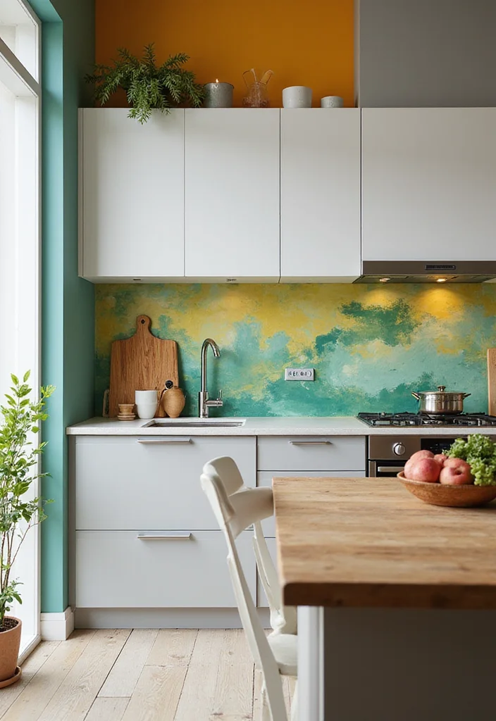 12 Modern Kitchen Backsplash Ideas for Sleek Bright Updated Style 10. Eco Friendly Paint