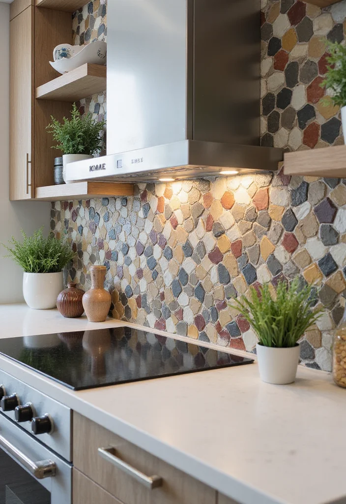 12 Modern Kitchen Backsplash Ideas for Sleek Bright Updated Style 12. 3D Hexagonal Tiles