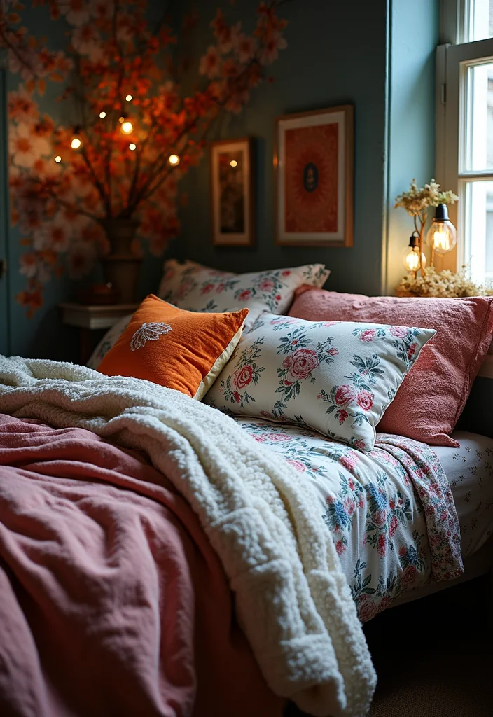12 Moody Bedroom Ideas for Dark Cozy Relaxed Depth 9. Play with Patterns and Prints