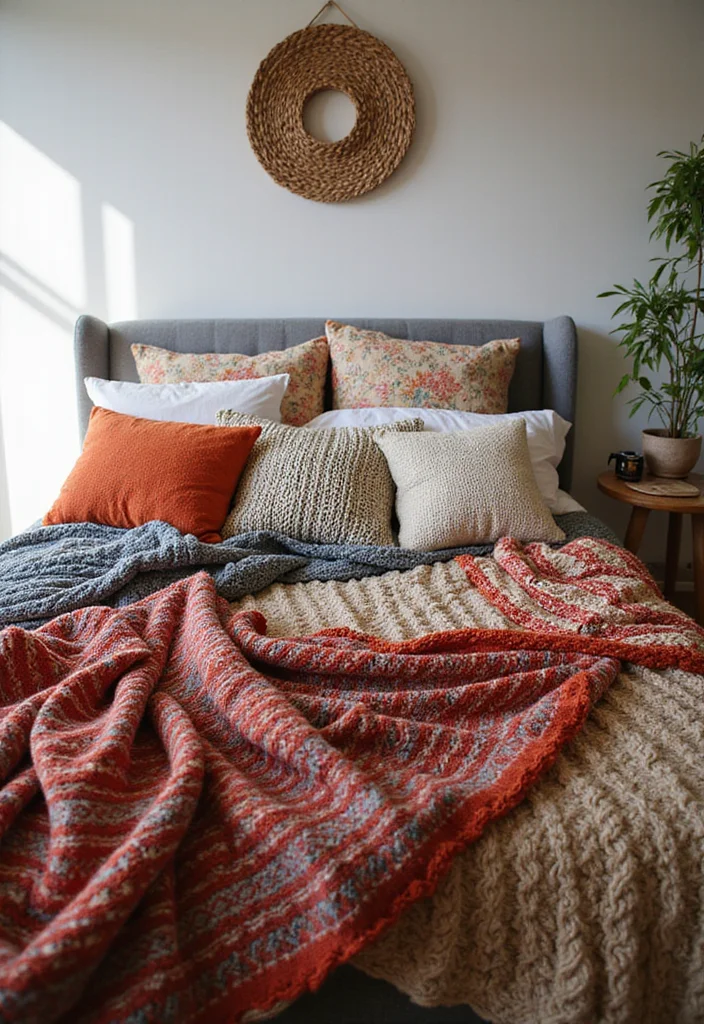 12 Simple Bedroom Decor Ideas for Easy Fresh Stylish Upgrades 1 12 Simple Bedroom Decor Ideas for Easy Fresh Stylish Upgrades 1. Layered Textiles