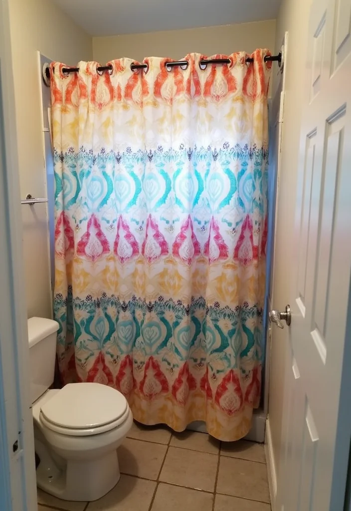12 Small Bathroom Renovation Ideas for Smart Efficient Upgrades 10. Stylish Shower Curtains