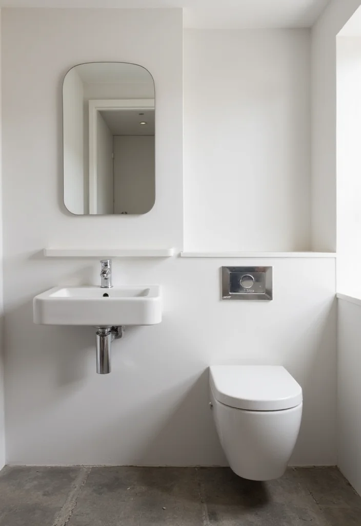 12 Small Bathroom Renovation Ideas for Smart Efficient Upgrades 2. Go for Wall Mounted Fixtures