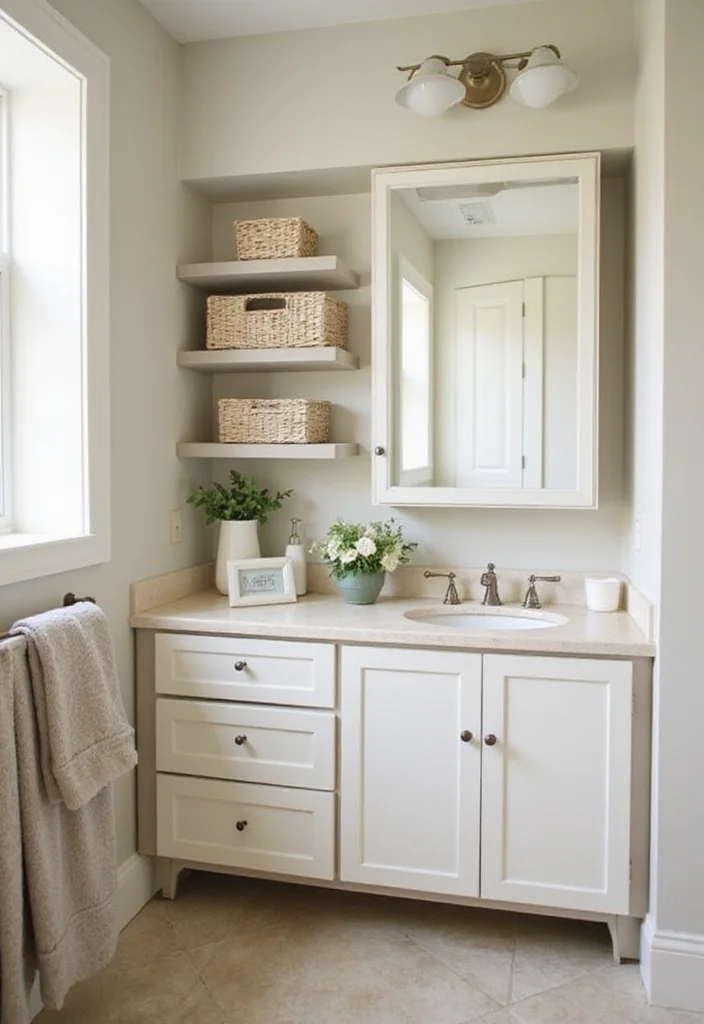 12 Small Bathroom Renovation Ideas for Smart Efficient Upgrades 3. Smart Storage Solutions