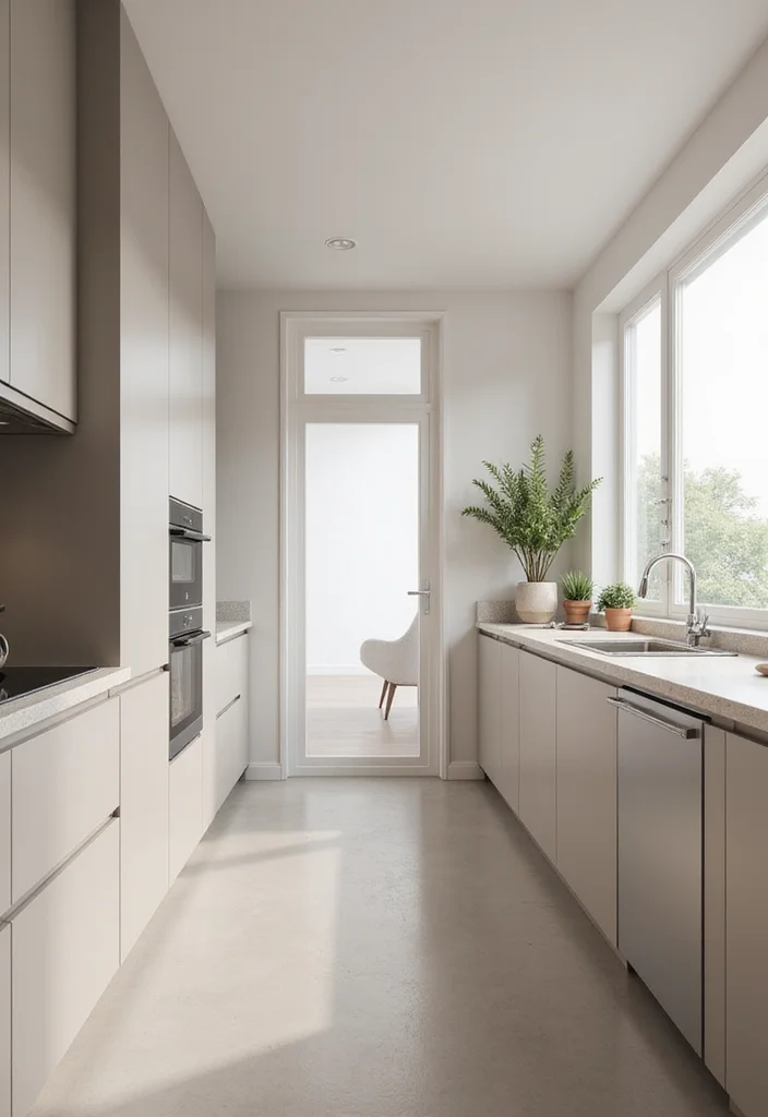 12 Small Kitchen Renovation Ideas for Functional Modern Layouts 5. Minimalist Design for Maximum Impact