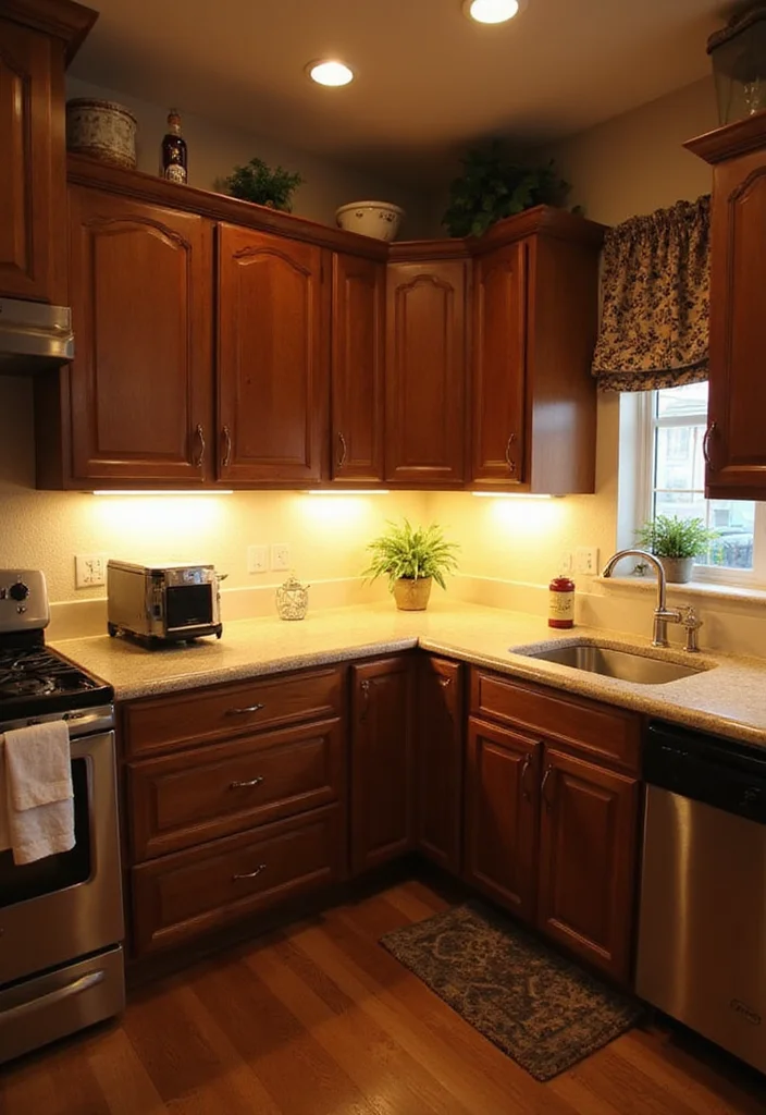 12 Small Kitchen Renovation Ideas for Functional Modern Layouts 6. Under Cabinet Lighting for Enhanced Visibility