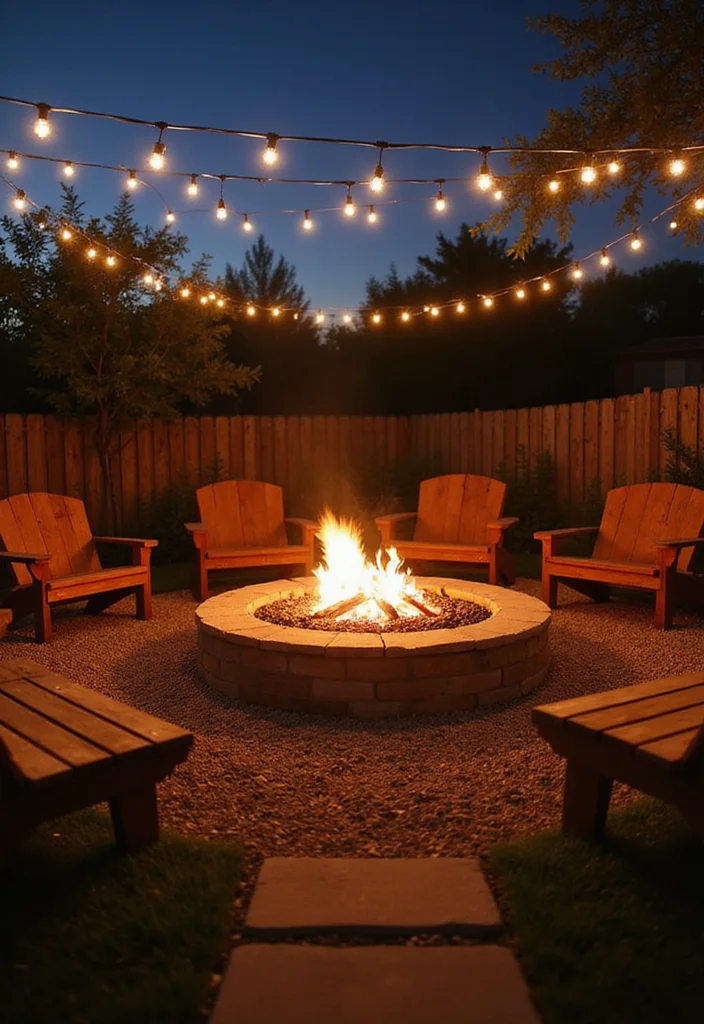 12 Texas Backyard Ideas for Warm Rustic Outdoor Living 1. Cozy Fire Pit Gatherings