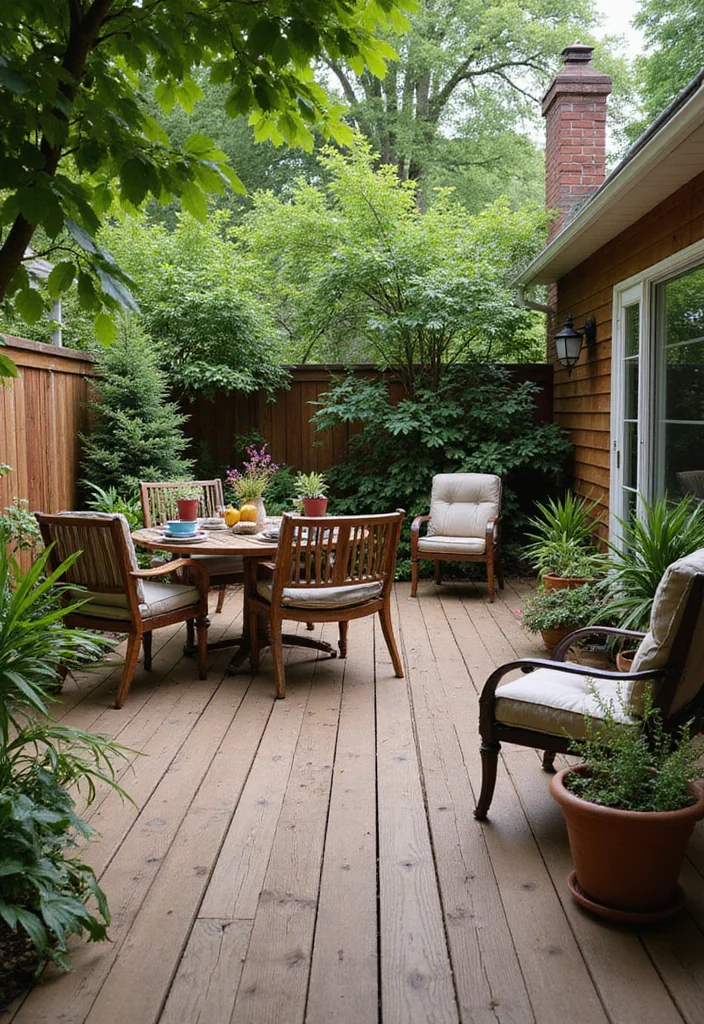12 Texas Backyard Ideas for Warm Rustic Outdoor Living 2. Rustic Wooden Decks