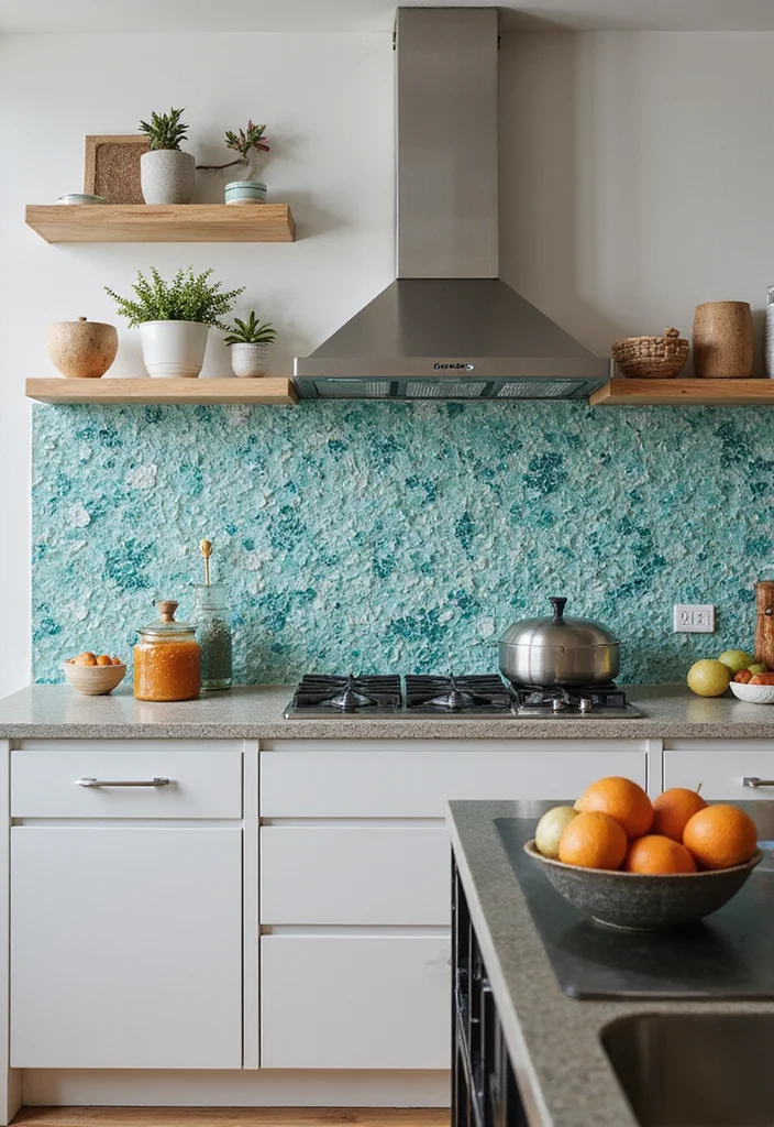 12 Unique Kitchen Backsplash Ideas for Creative Stylish Focus 2. Recycled Glass Tiles