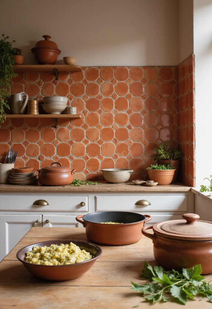 12 Unique Kitchen Backsplash Ideas for Creative Stylish Focus 4. Terracotta Tiles