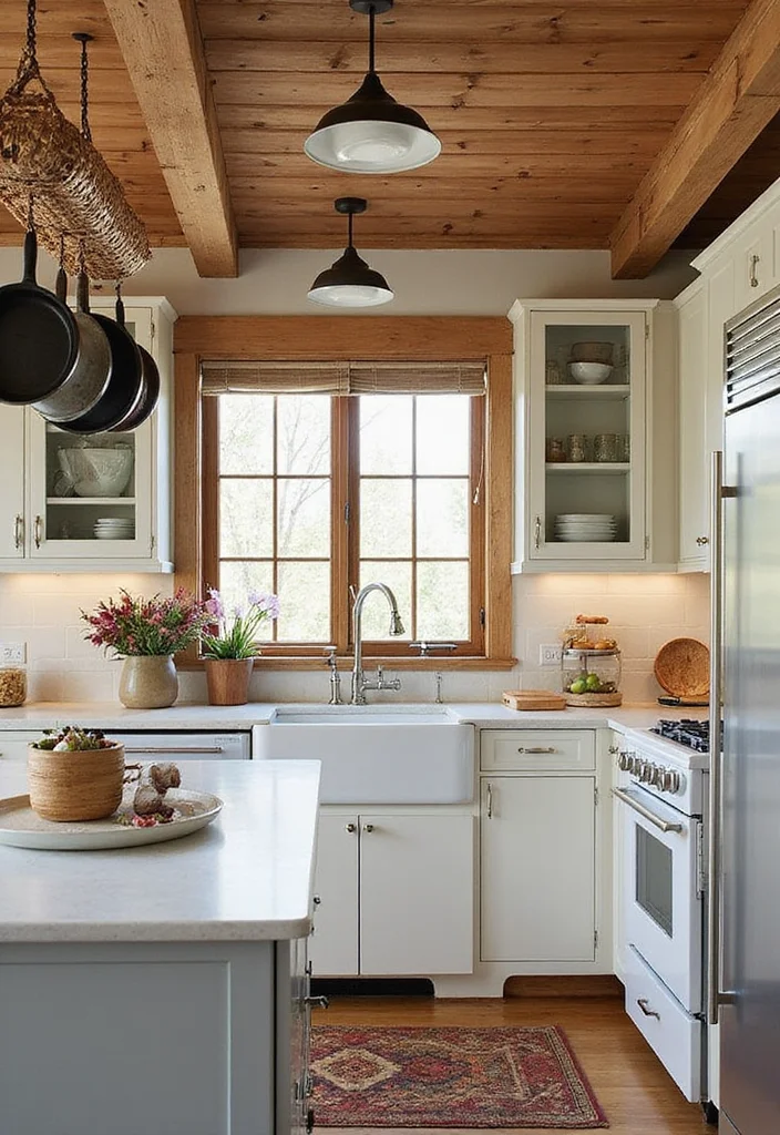 14 Kitchen Ideas Rustic for Warm Natural Comfortable Charm 13. Creative Storage Solutions