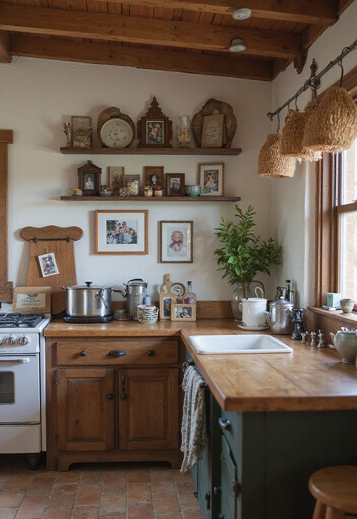 14 Kitchen Ideas Rustic for Warm Natural Comfortable Charm 14. Personal Touches