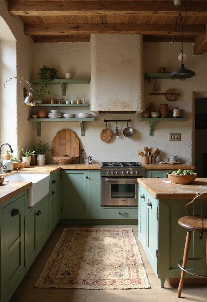 14 Kitchen Ideas Rustic for Warm Natural Comfortable Charm 6. Earthy Color Palette