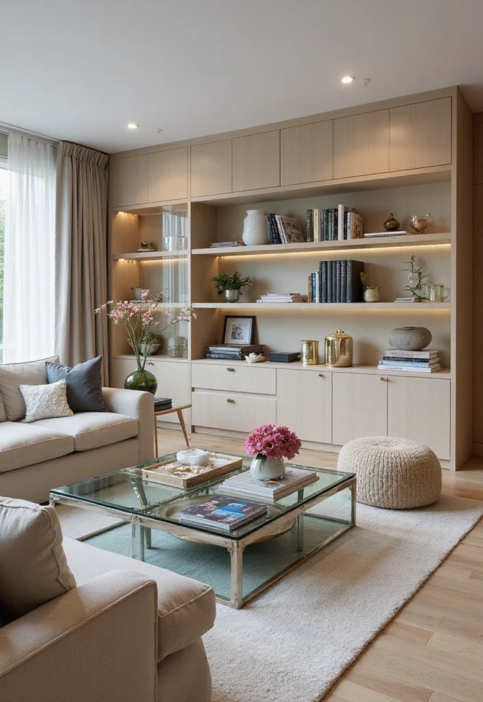 14 Living Room Layout Ideas for Balanced Functional Flow 12. Glass Elements for Openness