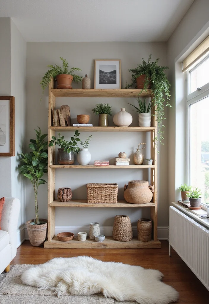 14 Living Room Shelving Ideas for Clean Practical Stylish Storage 133 14 Living Room Shelving Ideas for Clean Practical Stylish Storage 13. DIY Shelving for Personal Touch