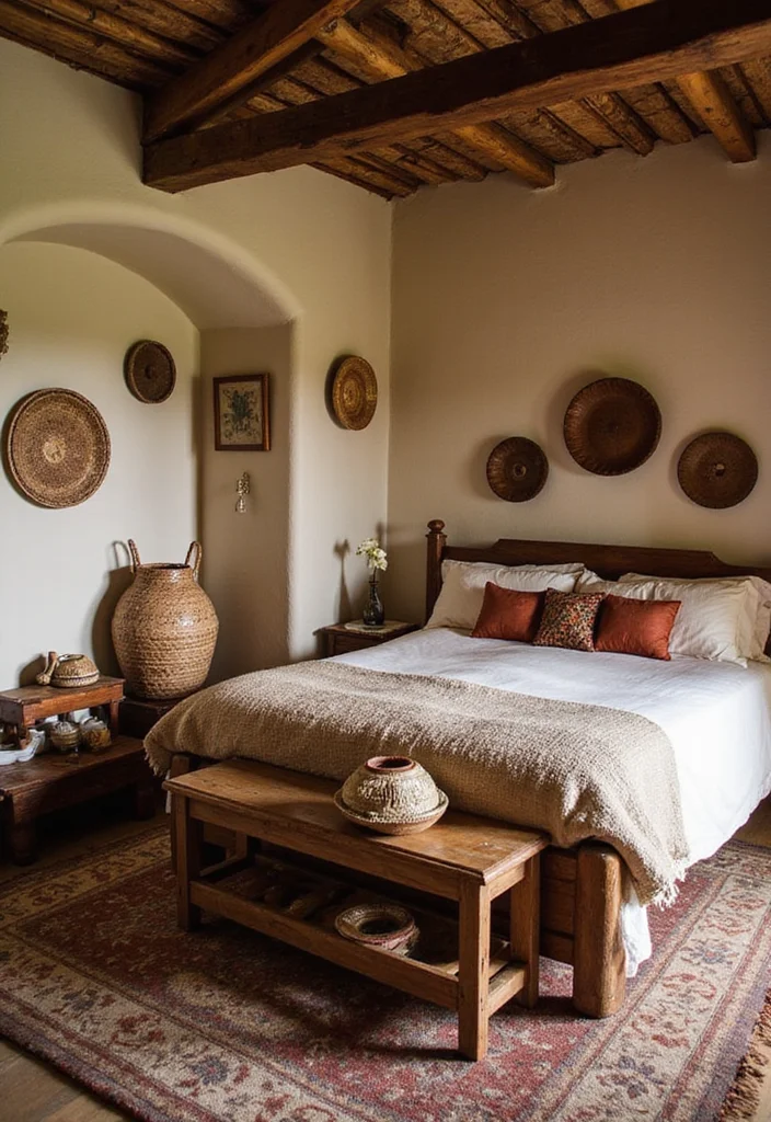 14 Rustic Bedroom Ideas for Cozy Natural Textured Charm 122 14 Rustic Bedroom Ideas for Cozy Natural Textured Charm 12. Handcrafted Accessories