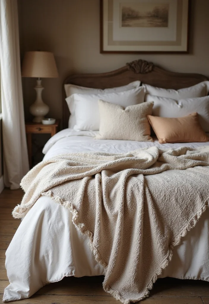 14 Rustic Bedroom Ideas for Cozy Natural Textured Charm 89 14 Rustic Bedroom Ideas for Cozy Natural Textured Charm 9. Soft Linen Bedding